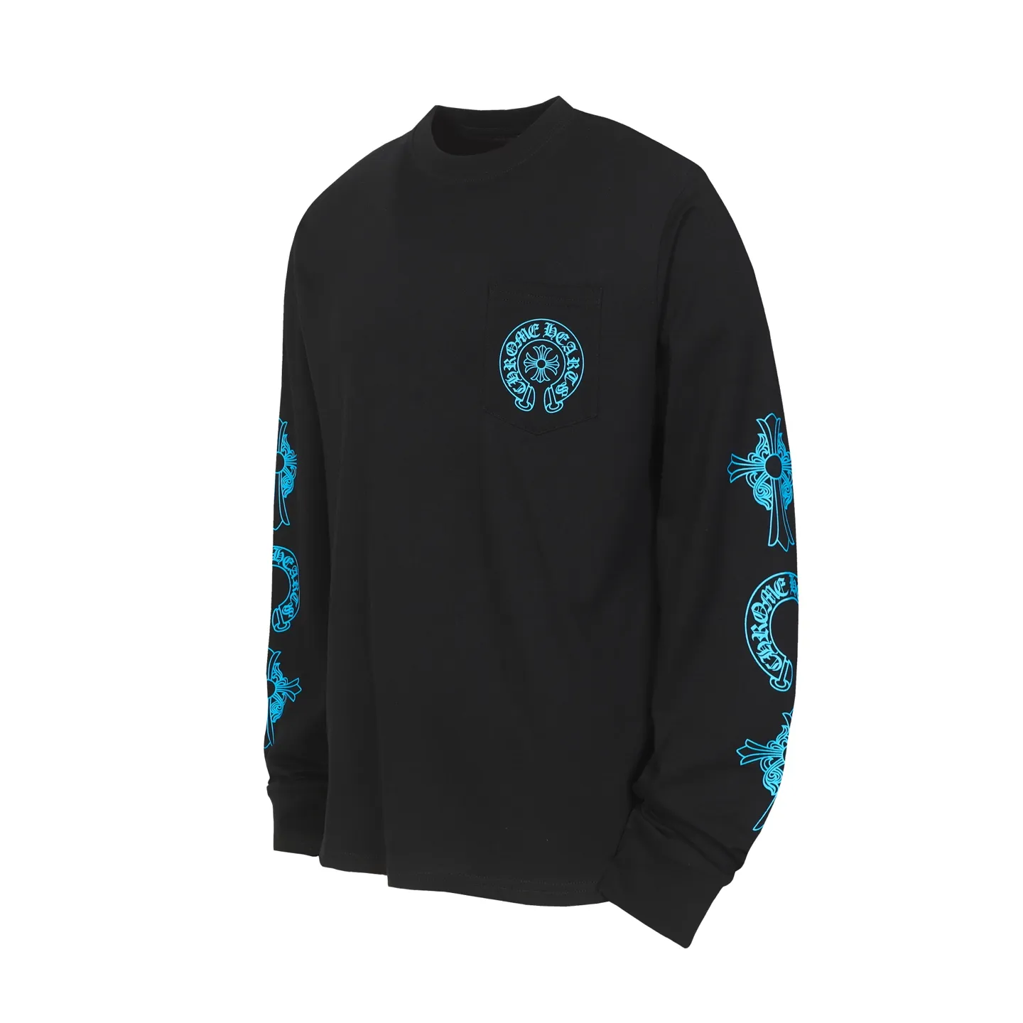 P160 Cross-border model, please do not place an order if you pursue quality - Chrome Hearts/Chrome Heart Sanskrit Cross ✝️ printed popular long-sleeved T-shirt - High weight, high density and high quality. The wool is soft, delicate and skin-friendly. It feels soft and silky. It has excellent warmth and skin-friendly properties. - Customized weaving and dyeing, no color difference, no matter the fabric or workmanship details, beat the ordinary version on the market -Colour: black white -Size: S M L XL